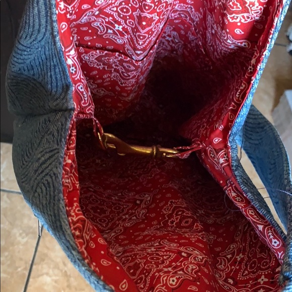 🍒Hand made denim handbag - Picture 3 of 4